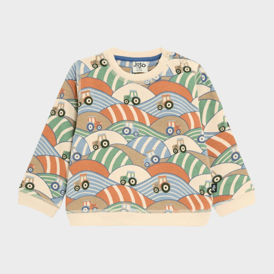 Kids Tractor Fields Jojo Sweater from You Know Who's