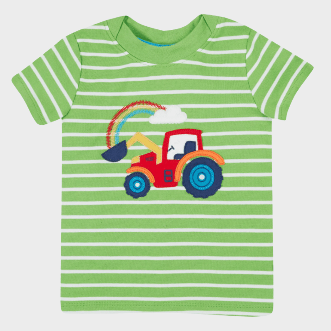 Kids Tractor Rainbow Frugi Top from You Know Who's