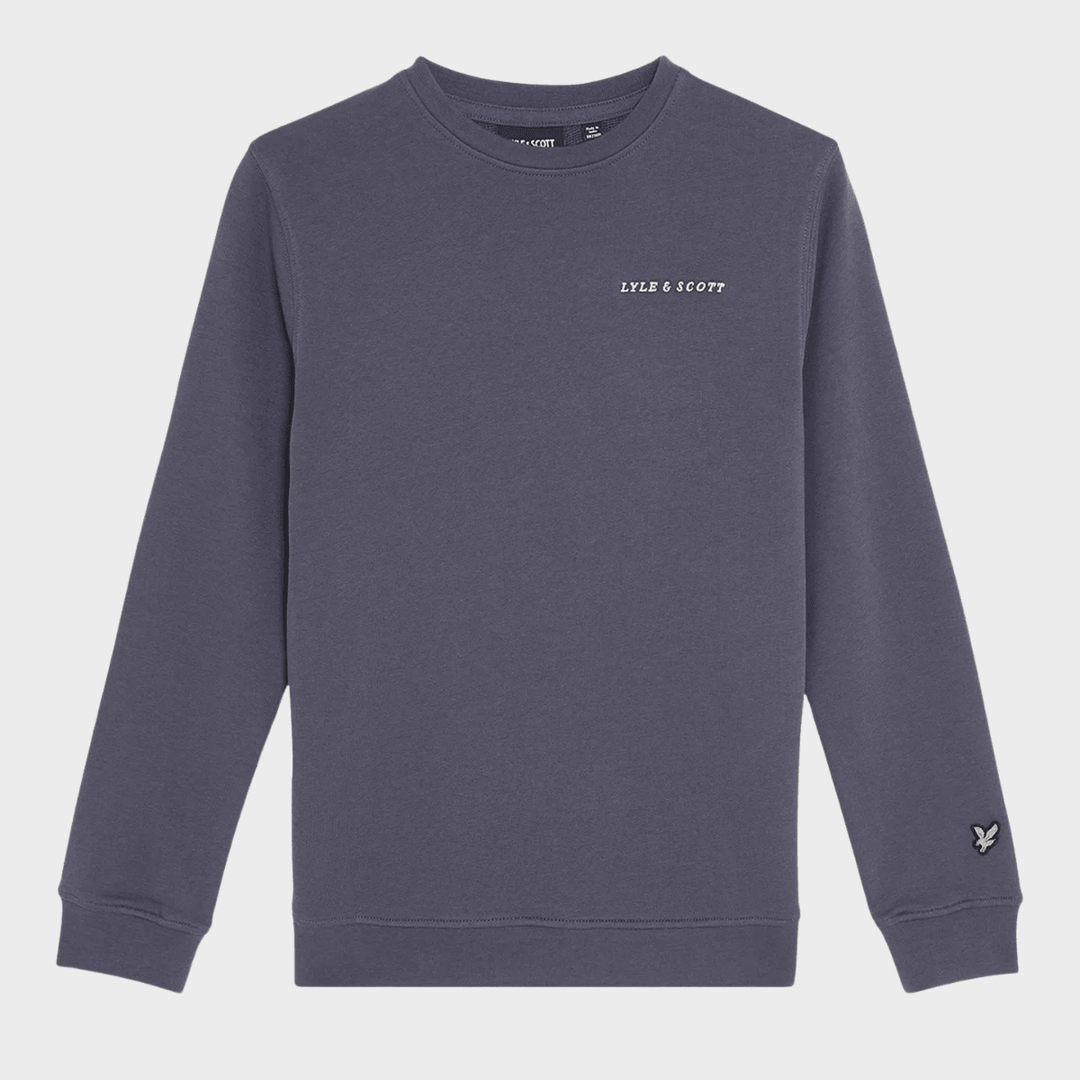 Kids Washed Indigo Lyle and Scott Text Sweater from You Know Who's