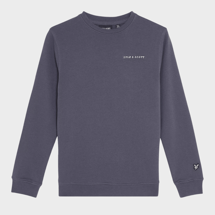 Kids Washed Indigo Lyle and Scott Text Sweater from You Know Who's