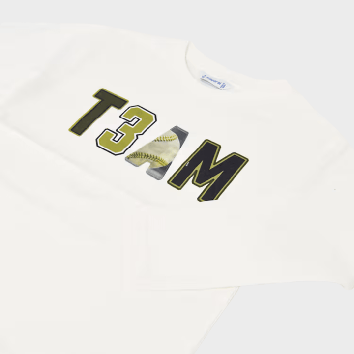 Kids White Team Baseball Top (2Y - 10Y) from You Know Who's