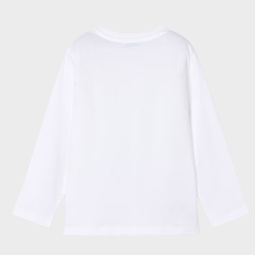 Kids White Tiger Printed Top (2Y - 10Y) from You Know Who's