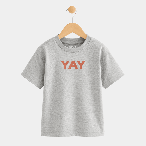 Kids YAY Slogan T-Shirt from You Know Who's