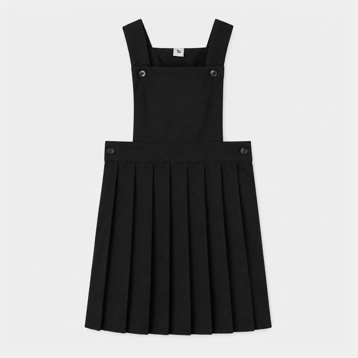 Girls Bib 2 Button Pinafore