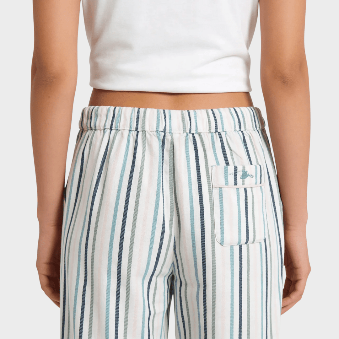 Ladies 100% Organic Cotton Striped Lounge Pants from You Know Who's