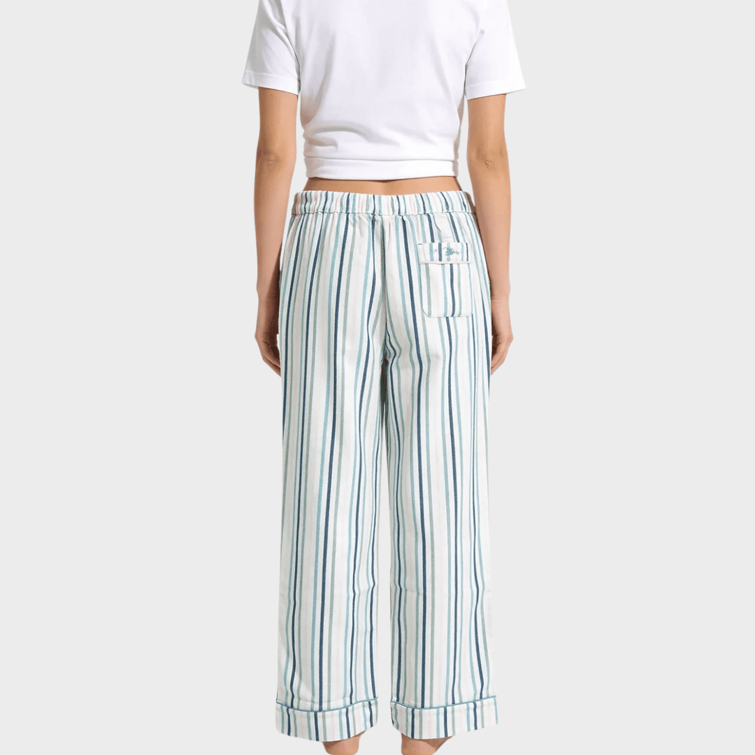 Ladies 100% Organic Cotton Striped Lounge Pants from You Know Who's