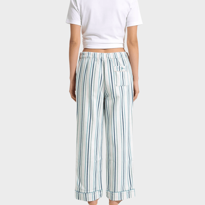 Ladies 100% Organic Cotton Striped Lounge Pants from You Know Who's