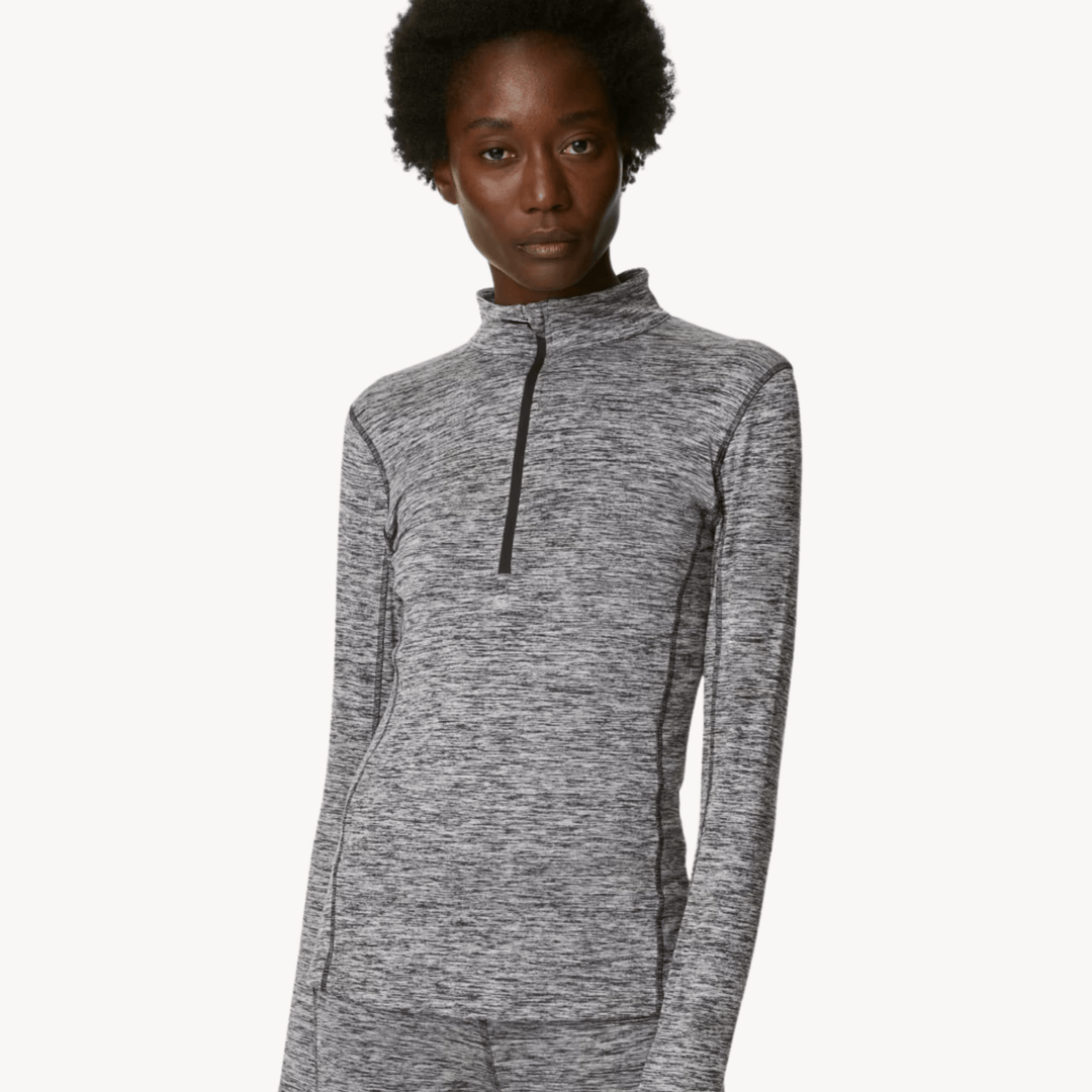 Ladies 1/4 Zip Grey Gym Jacket from You Know Who's