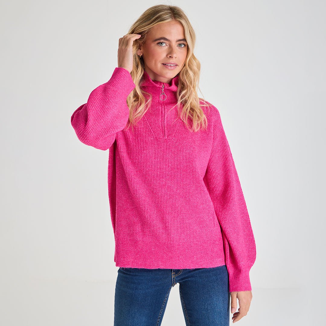 Ladies 1/4 Zip Jumper from You Know Who's