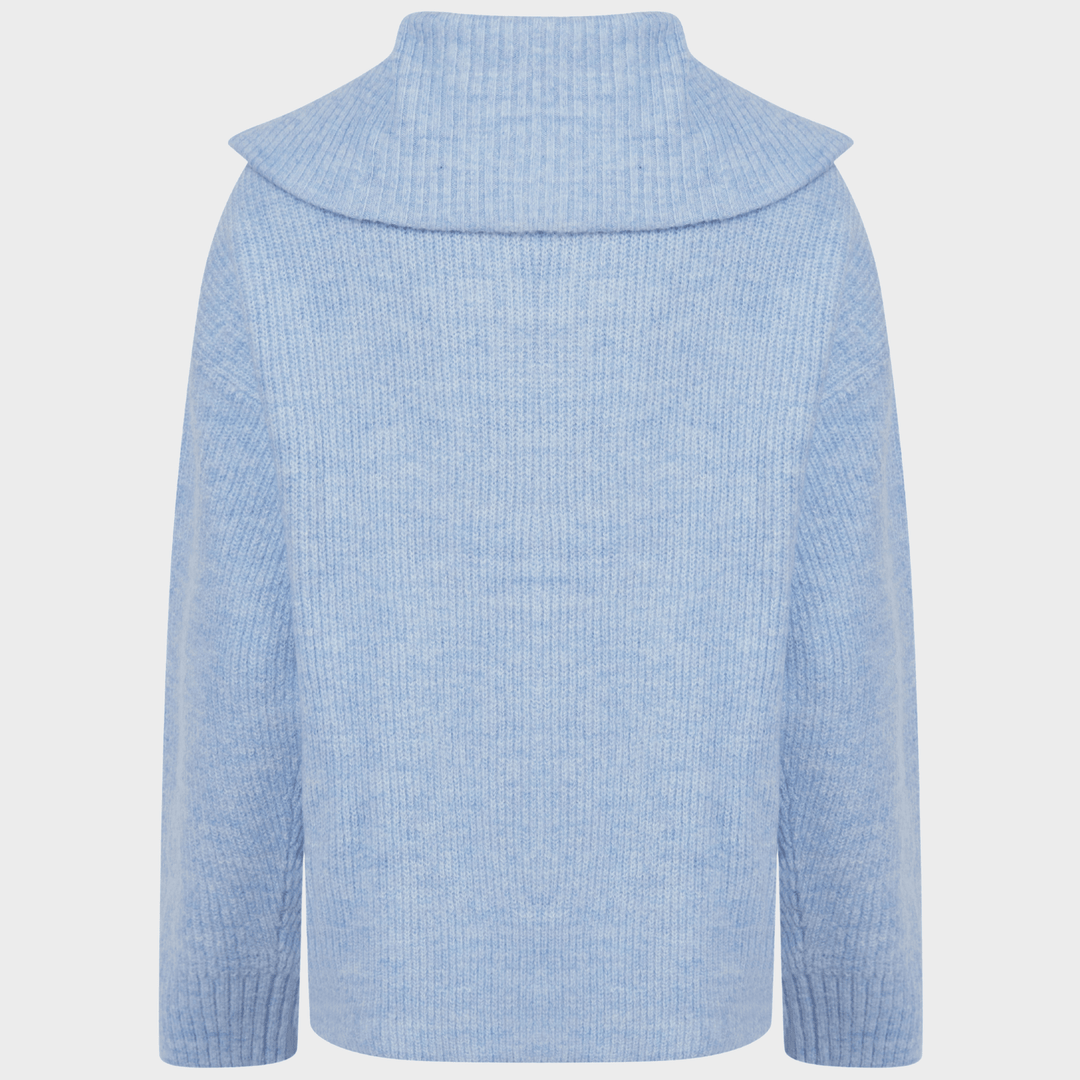 Ladies 1/4 Zip Knitted Jumper from You Know Who's