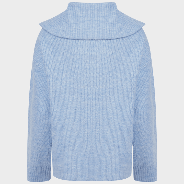 Ladies 1/4 Zip Knitted Jumper from You Know Who's