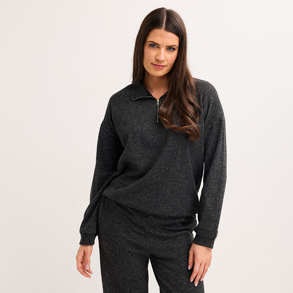 Ladies 1/4 Zipper Top from You Know Who's
