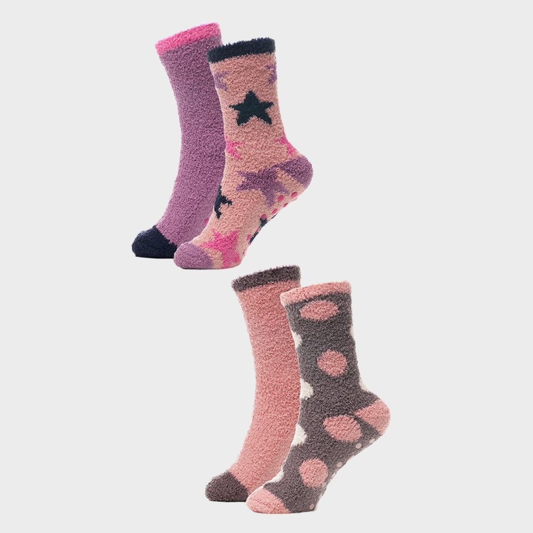 Ladies 2PK Cosy socks from You Know Who's