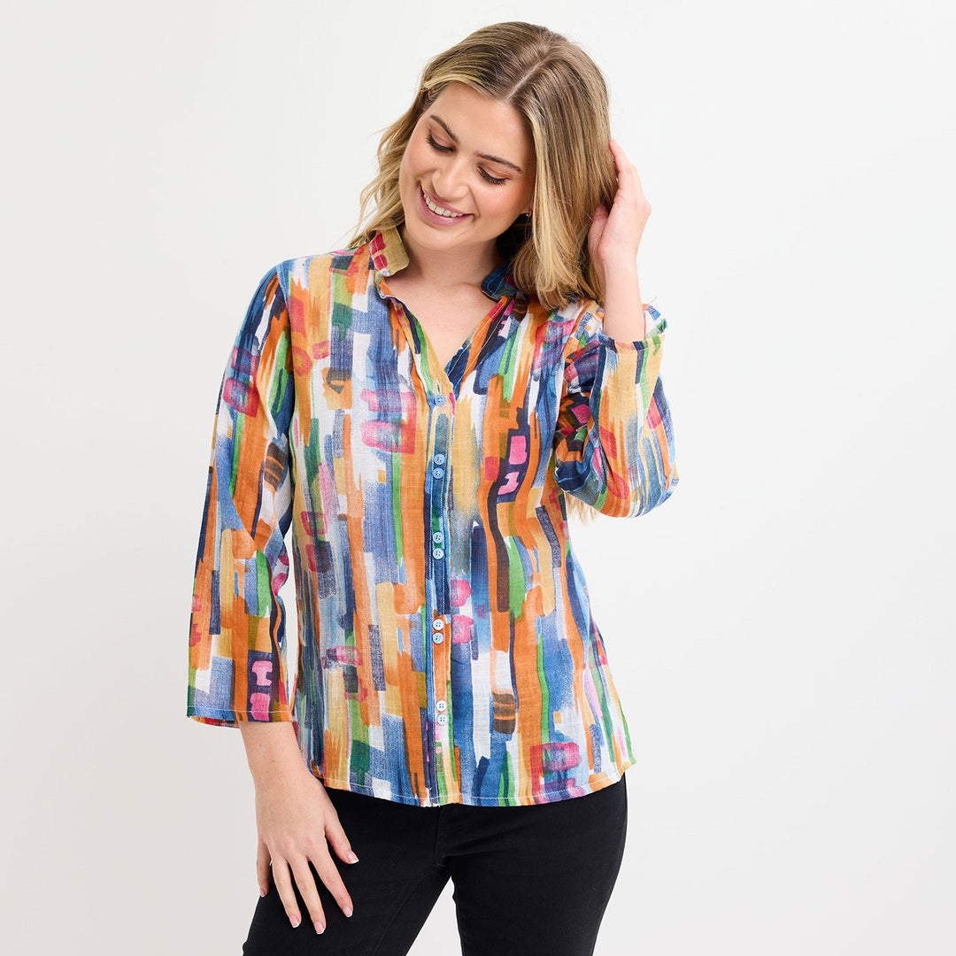 Ladies 3/4 Sleeve Top from You Know Who's