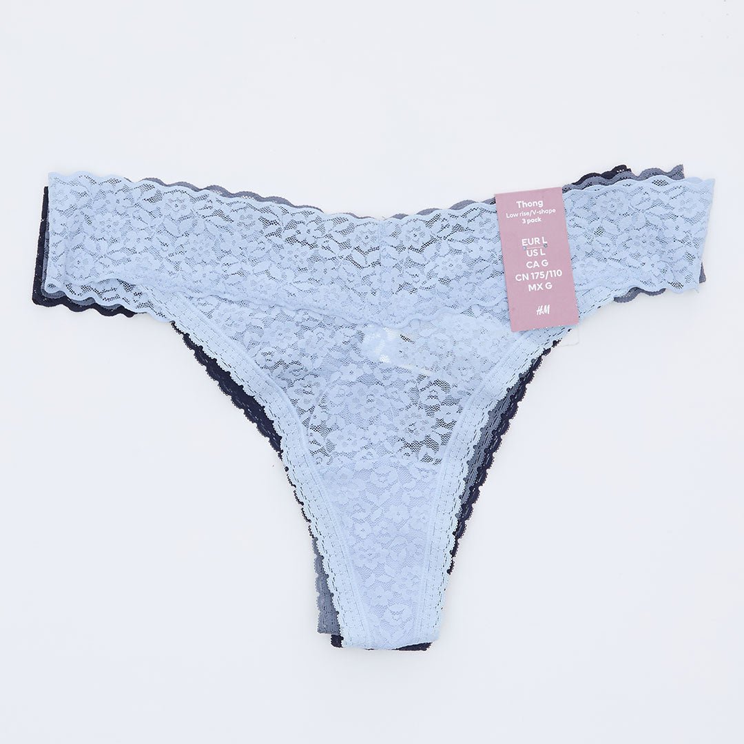 Ladies 3PK Lace Thongs from You Know Who's