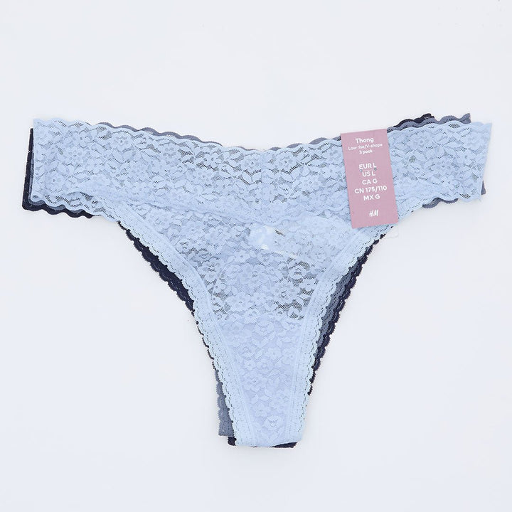 Ladies 3PK Lace Thongs from You Know Who's