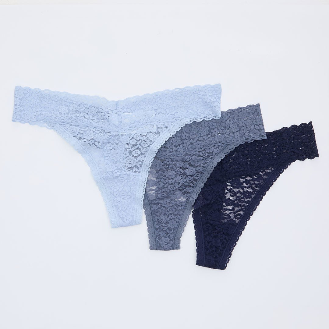 Ladies 3PK Lace Thongs from You Know Who's
