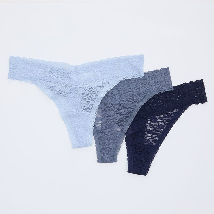 Ladies 3PK Lace Thongs from You Know Who's