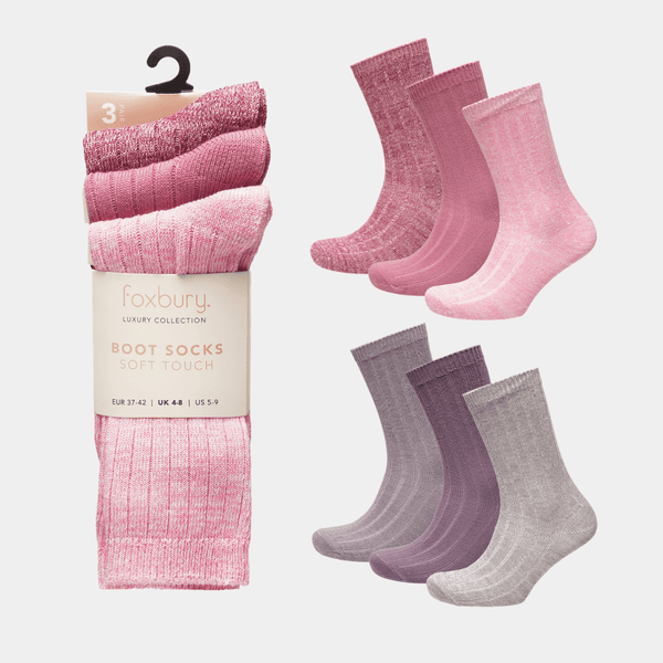 Ladies 3pk Soft Touch Boot Socks from You Know Who's