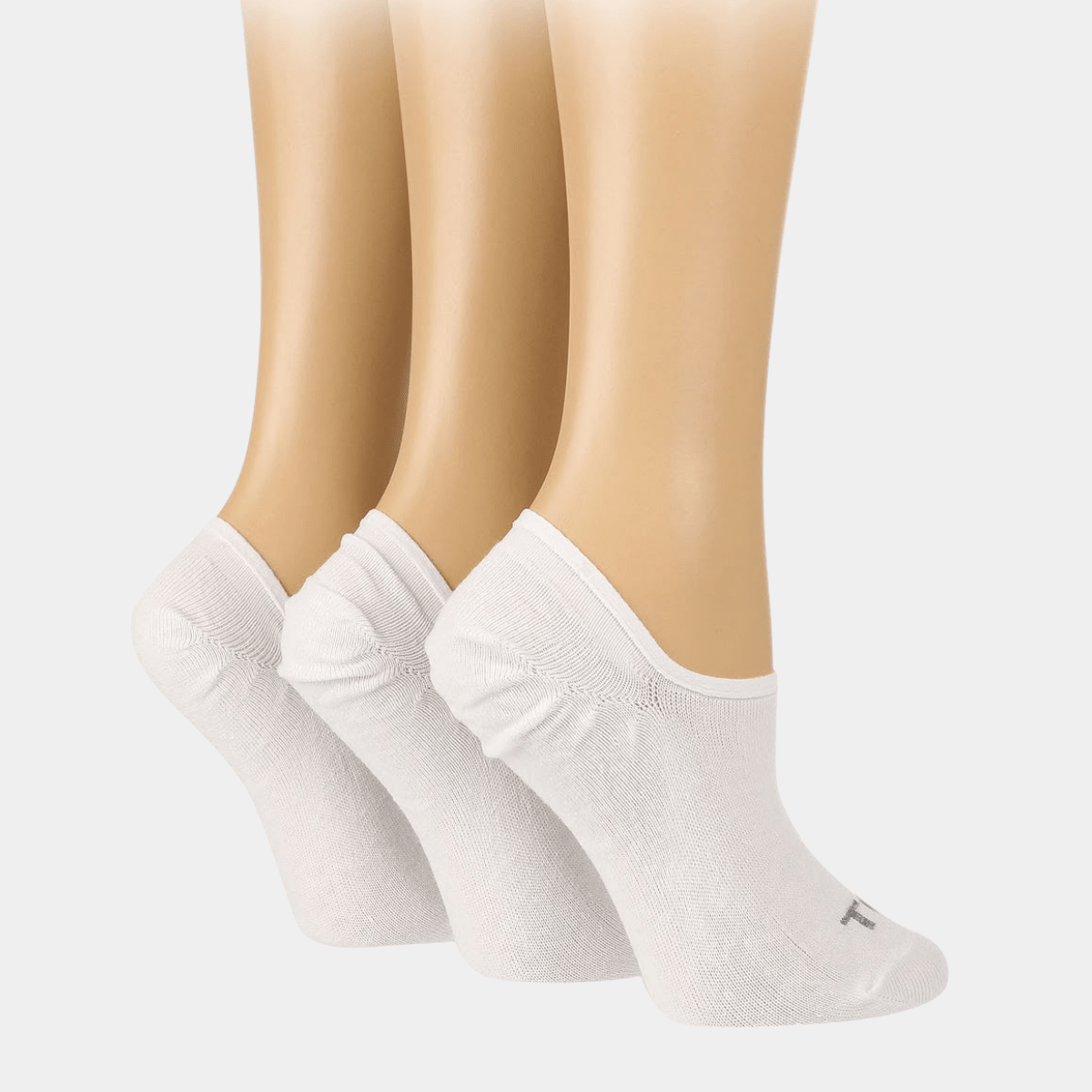 Ladies 3pk White Shoe Liner Sock from You Know Who's