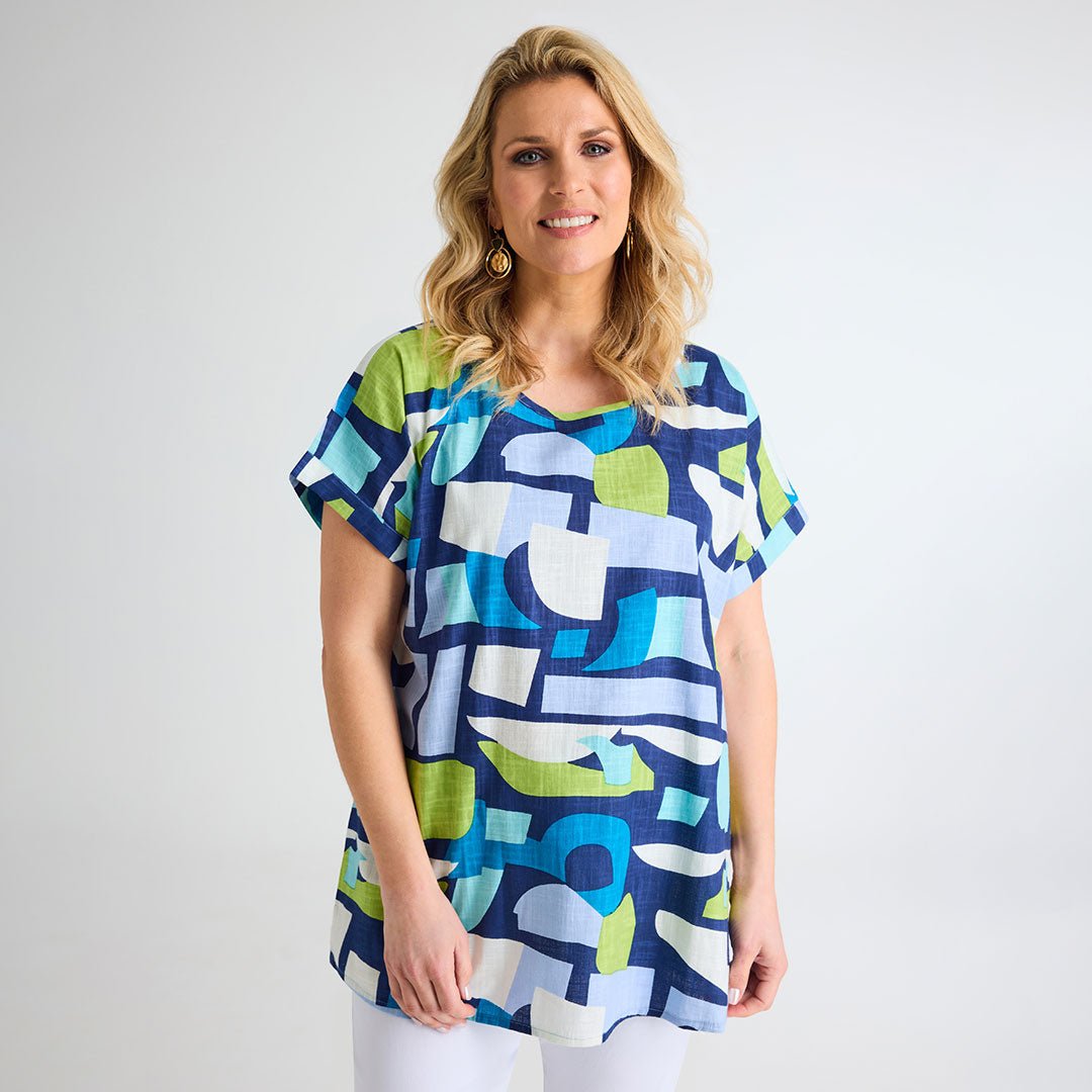 Ladies Abstract Print Top from You Know Who's