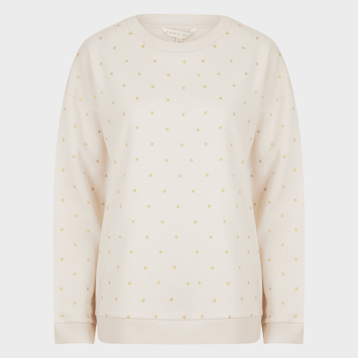 Ladies All Over Metallic Star Sweatshirt from You Know Who's