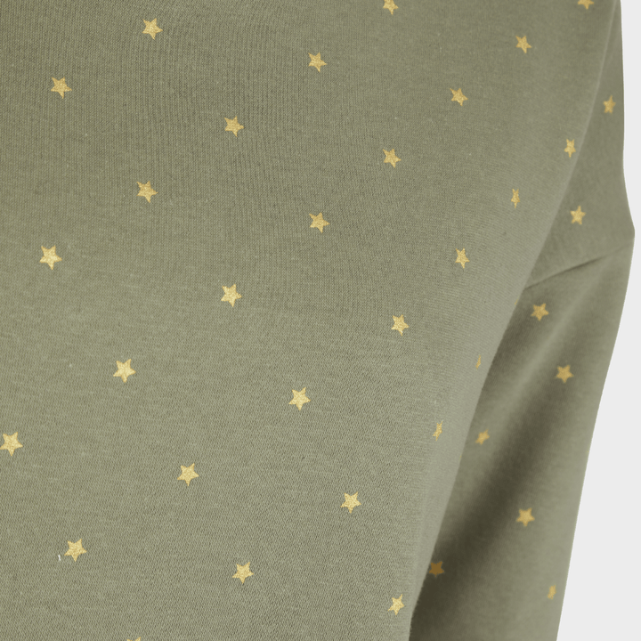 Ladies All Over Metallic Star Sweatshirt from You Know Who's