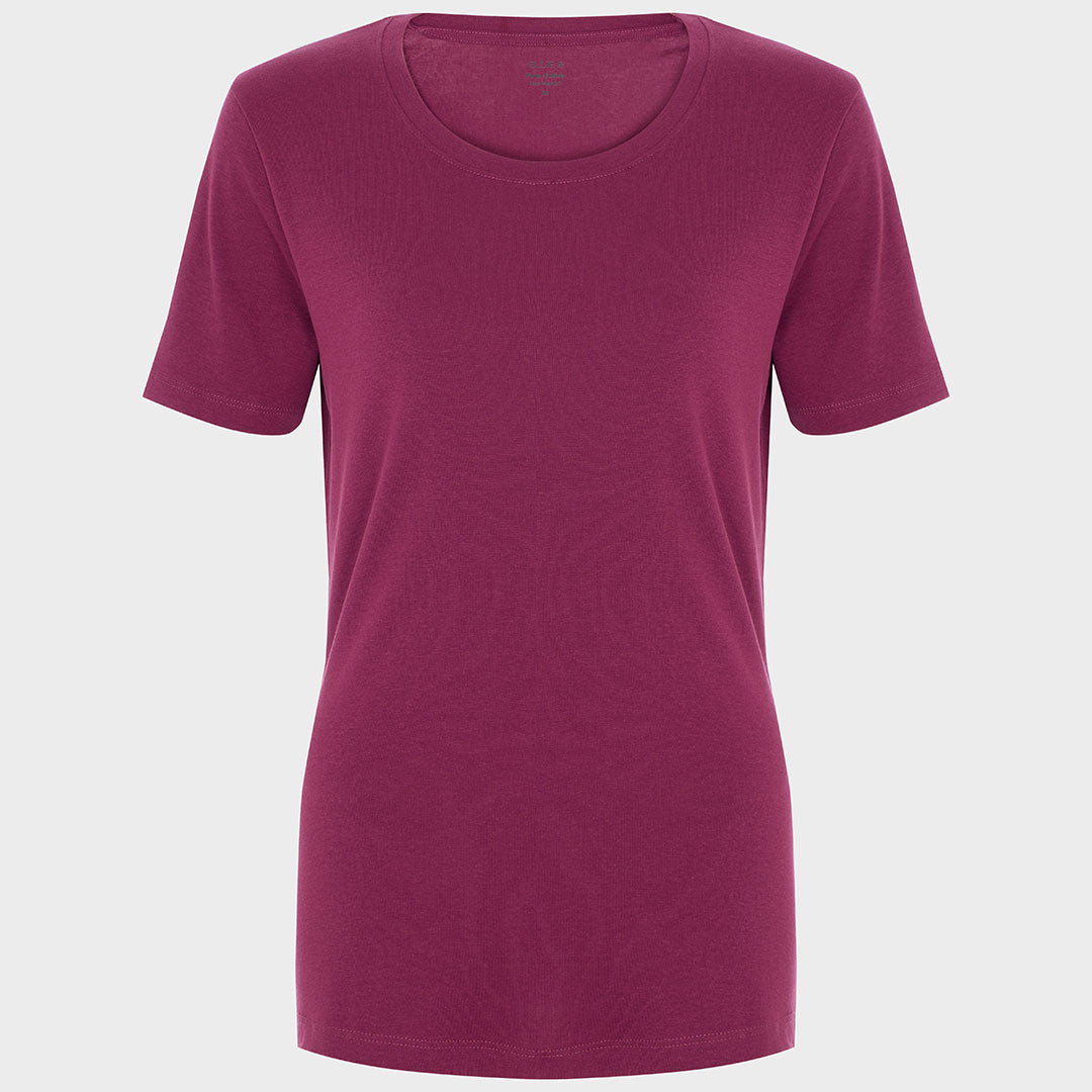 Ladies Amaranth Crew Neck T-Shirt from You Know Who's