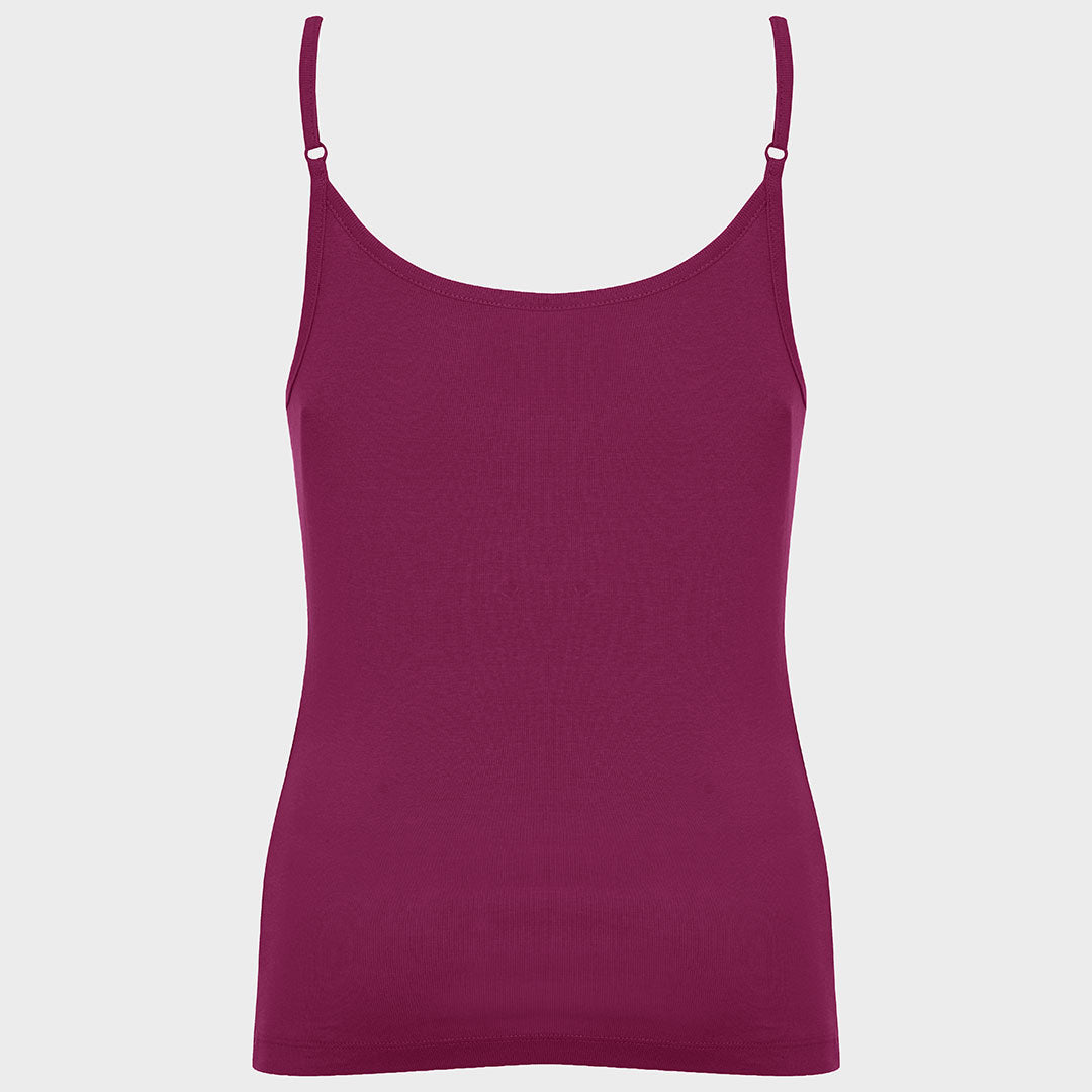 Ladies Amaranth Strappy Vest from You Know Who's