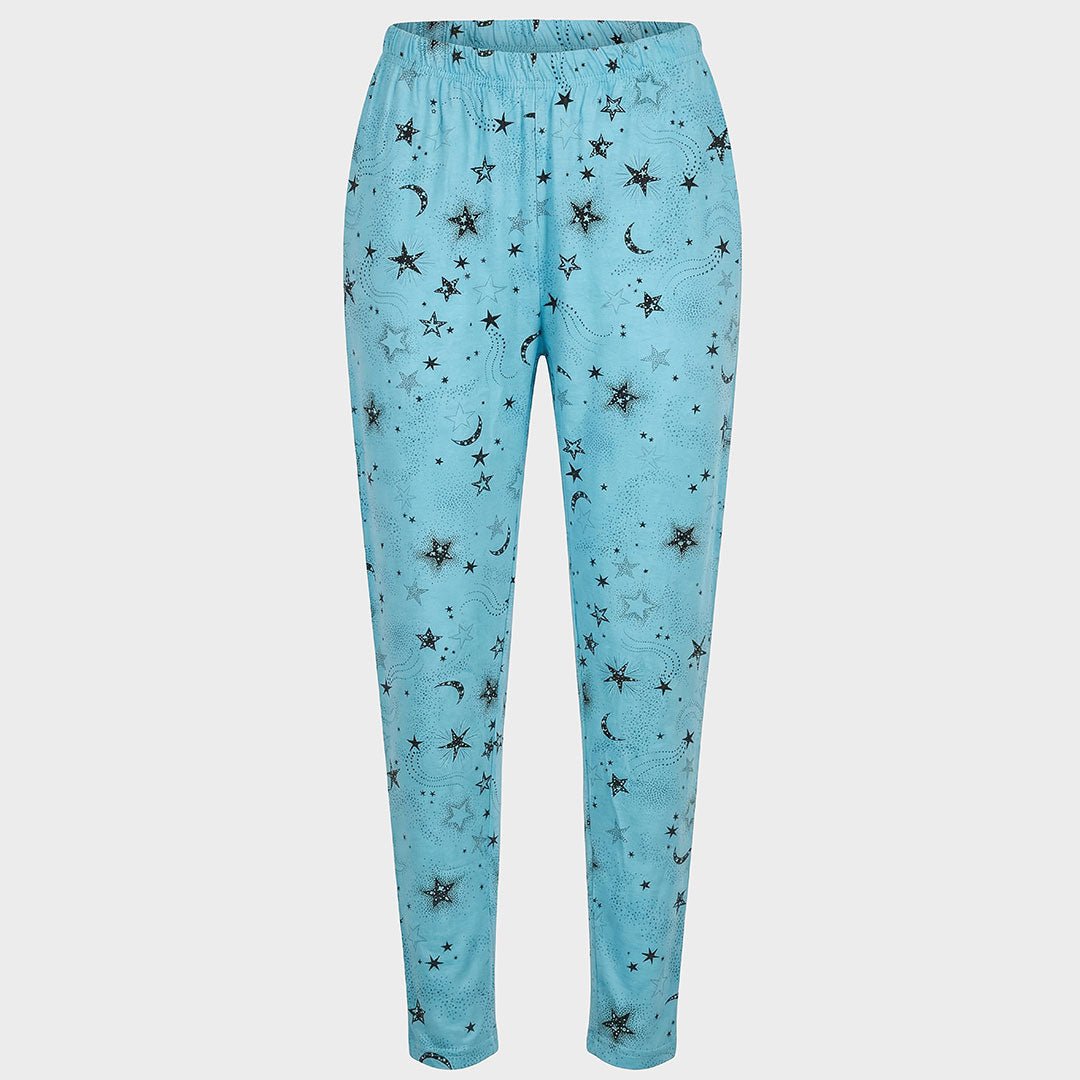 Ladies Aqua Star PJ Bottoms from You Know Who's