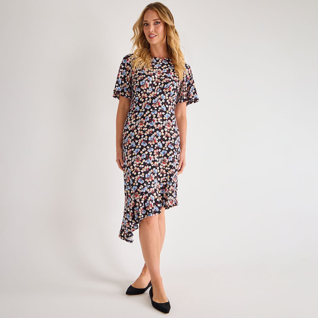 Ladies Asymmetric Printed Dress from You Know Who's