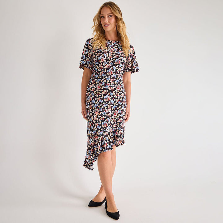 Ladies Asymmetric Printed Dress from You Know Who's