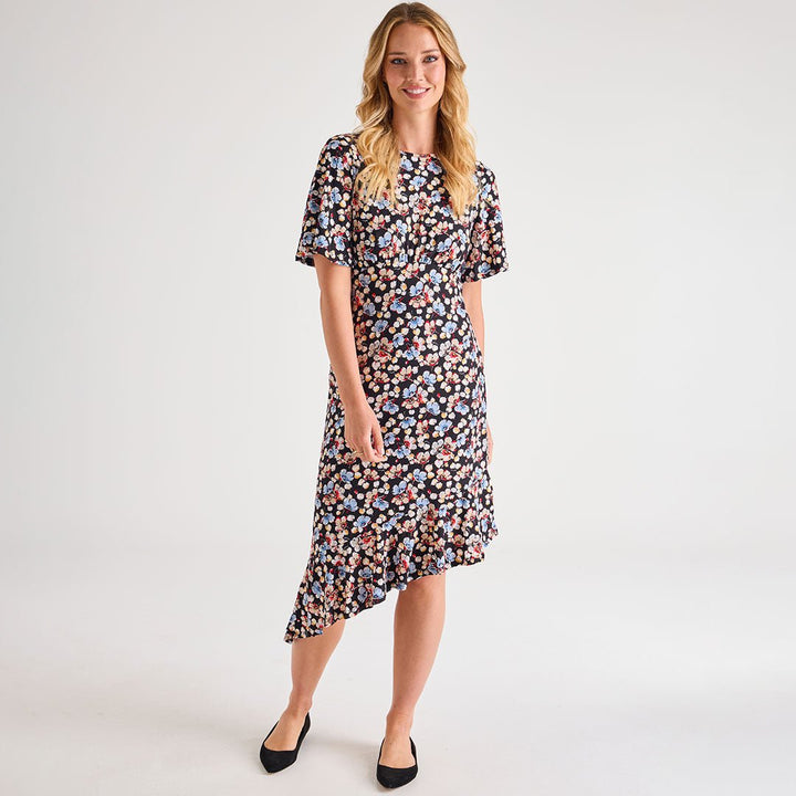 Ladies Asymmetric Printed Dress from You Know Who's