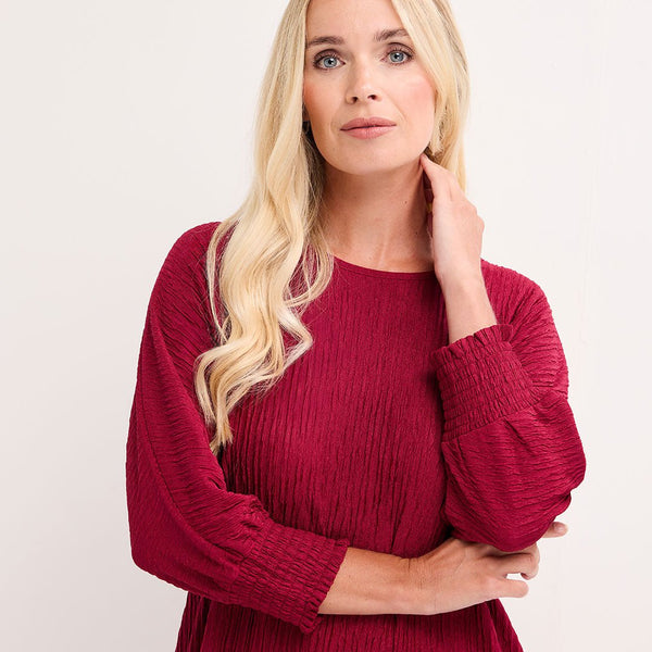 Ladies Batwing Ruched Top from You Know Who's