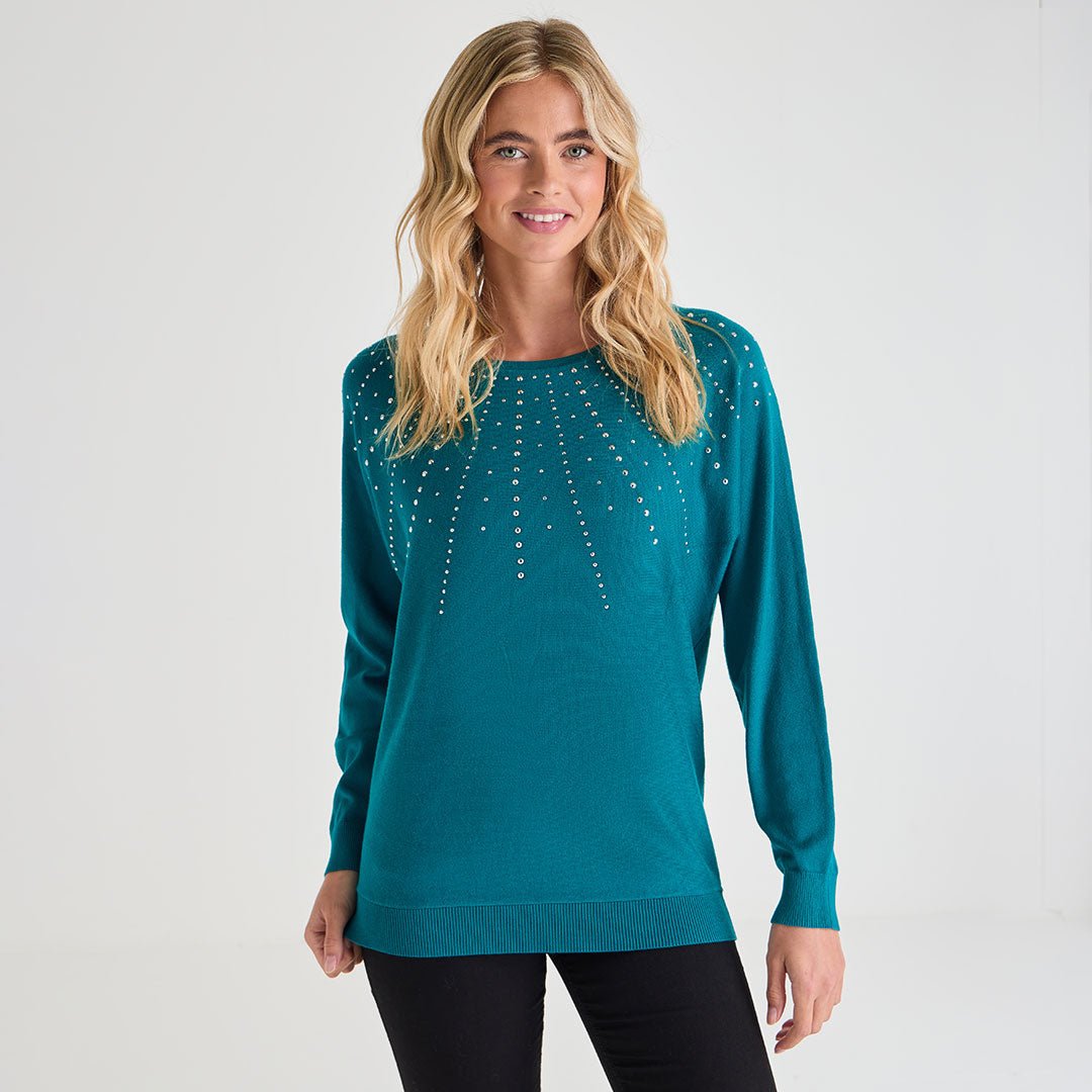 Ladies Beaded Batwing Jumper from You Know Who's