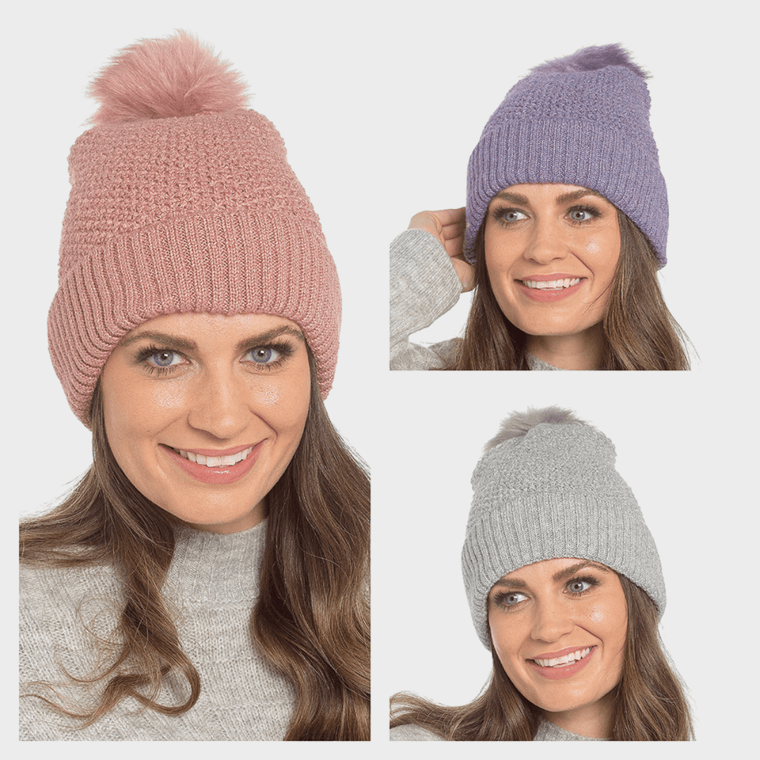 Ladies Beanie With Pom Pom from You Know Who's