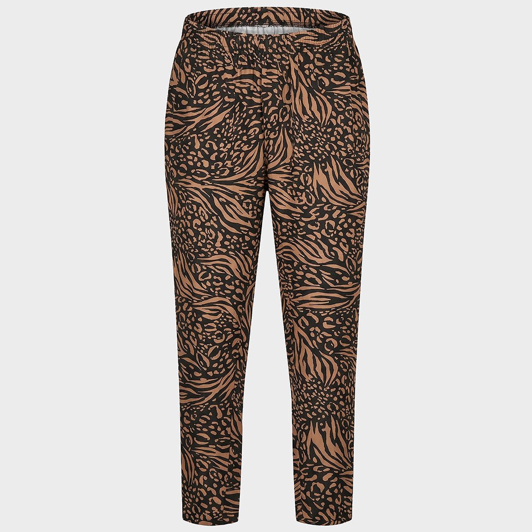 Ladies Beige Animal Print PJ Bottoms from You Know Who's