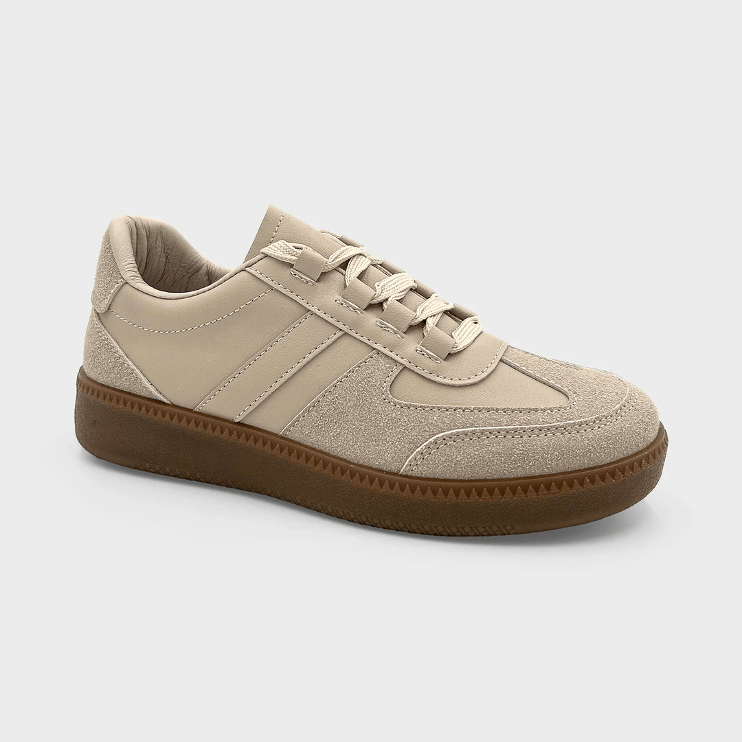 Ladies Beige Contrast Trainer from You Know Who's