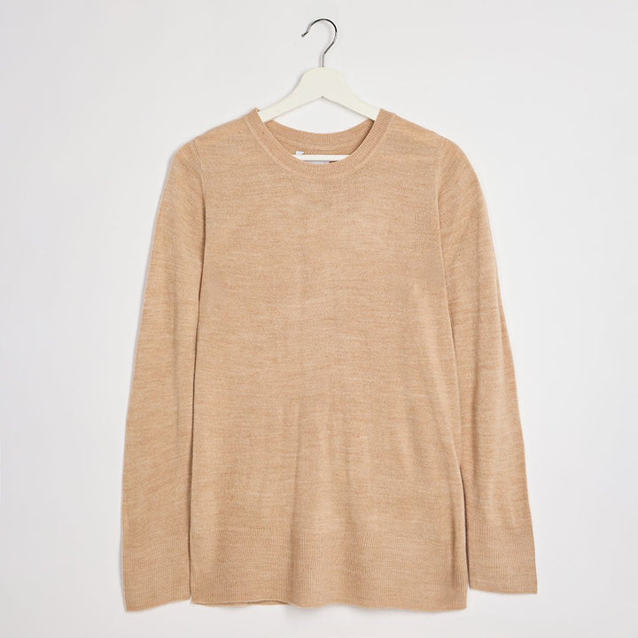 Ladies Beige Crew Jumper from You Know Who's