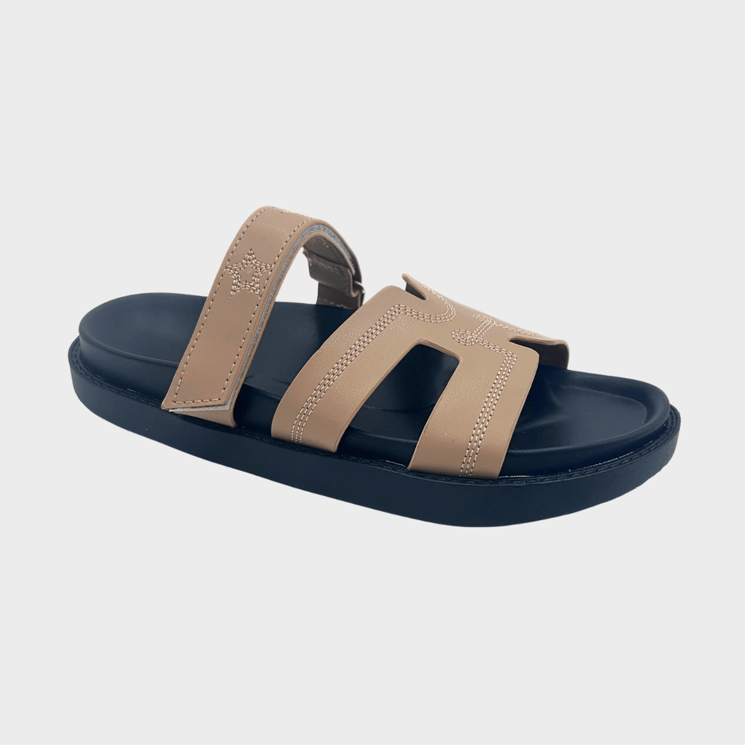 Ladies Beige Western Embellished Slider from You Know Who's