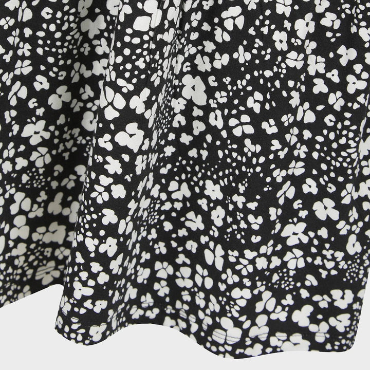 Ladies Black and White Strappy Print Jersey Dress from You Know Who's