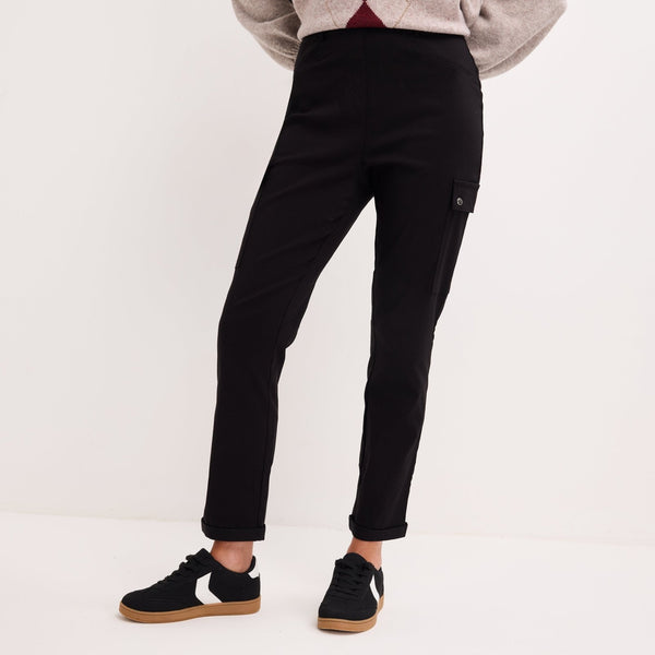 Ladies Black Bengaline Combat Trouser from You Know Who's