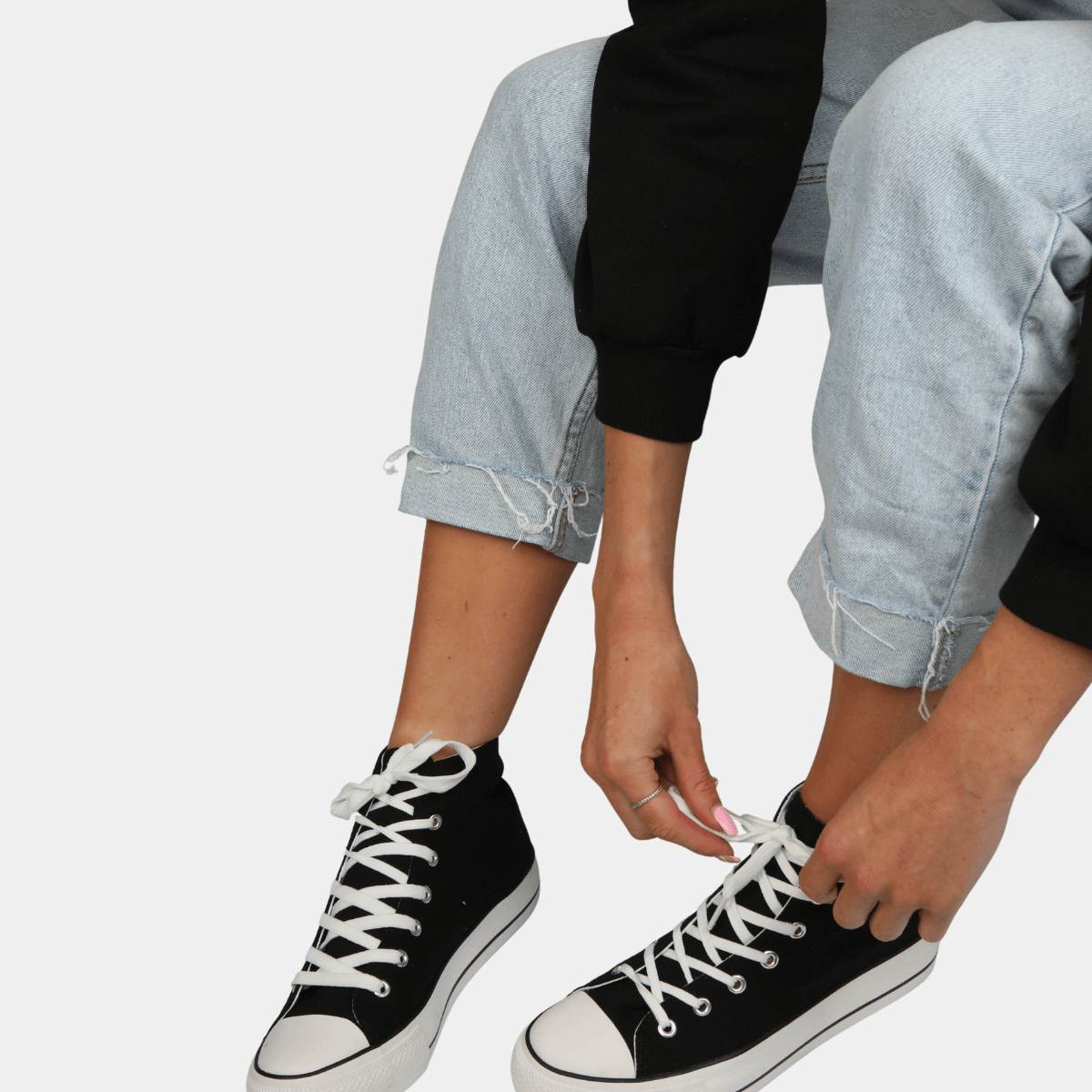 Ladies Black Canvas Pumps from You Know Who's