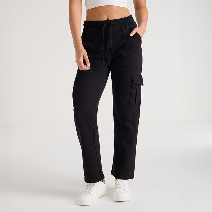 Ladies Black Cargo Joggers from You Know Who's