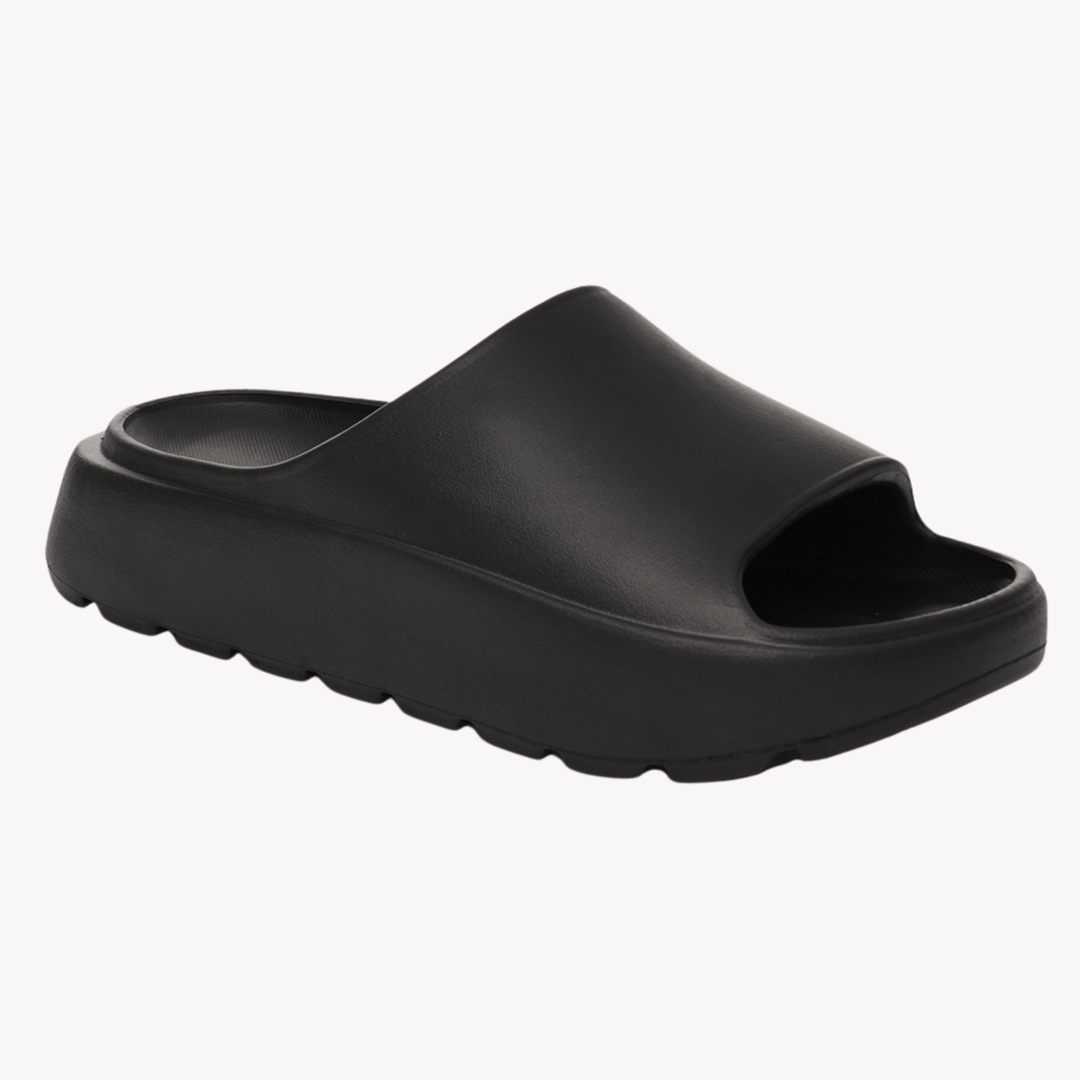 Ladies Black Chunky Slider from You Know Who's