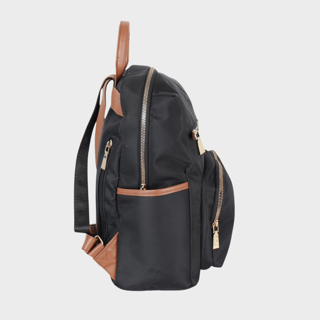 Ladies Black Contrast Backpack from You Know Who's