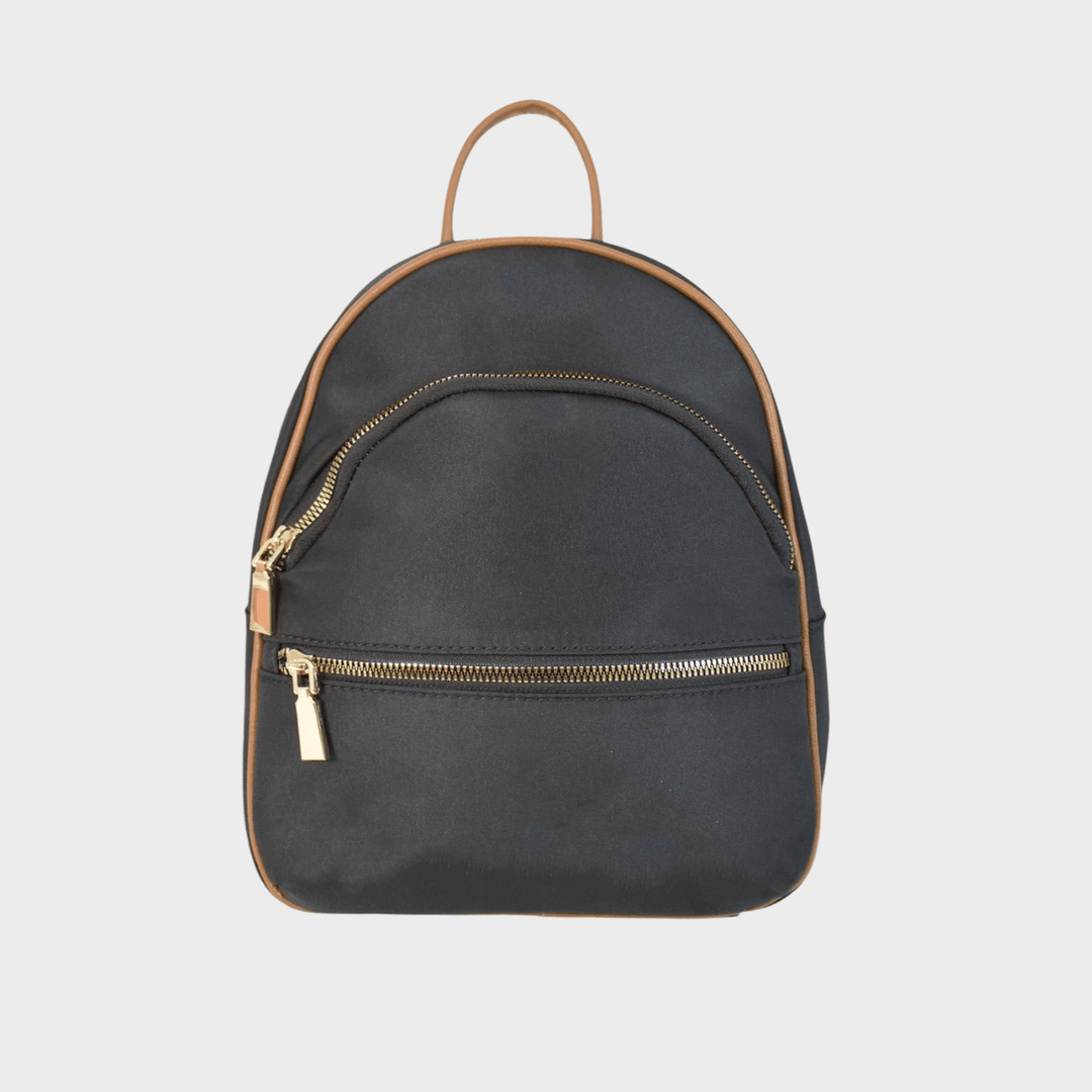 Ladies Black Contrast Backpack from You Know Who's
