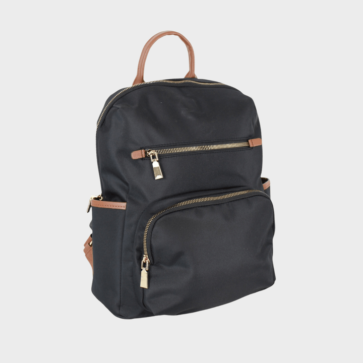 Ladies Black Contrast Backpack from You Know Who's