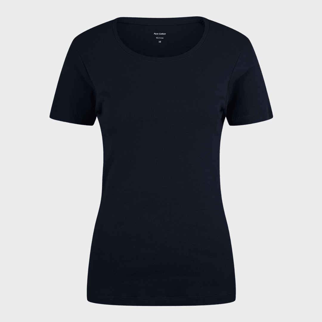 Ladies Black Crew Neck T-Shirt from You Know Who's