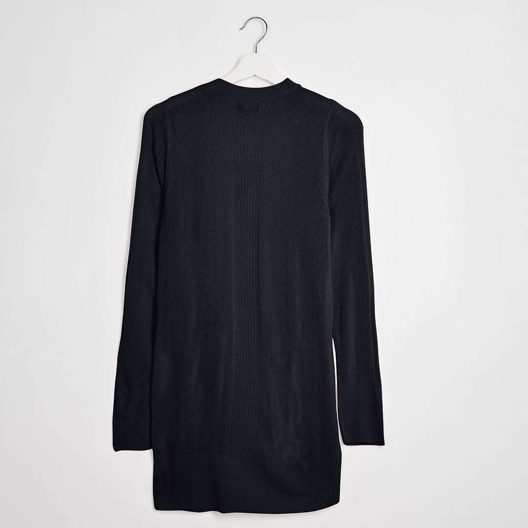 Ladies Black Edge To Edge Cardigan from You Know Who's